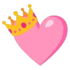 pink emoji 👑