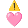 pink  emoji ⚠️