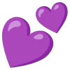 Эмодзи violet  💕