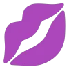 Эмодзи violet  💋