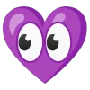 Эмодзи violet  👀