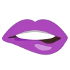 Эмодзи violet  🫦