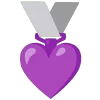 Емодзі violet 🥈