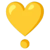 yellow emoji ❣️