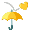 yellow emoji ☔️