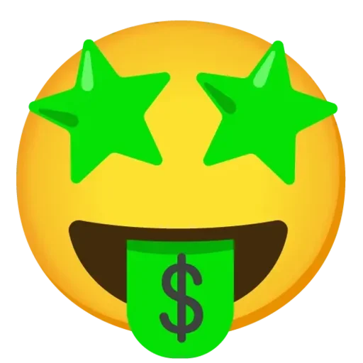 Telegram stiker «Emojis» 🤑