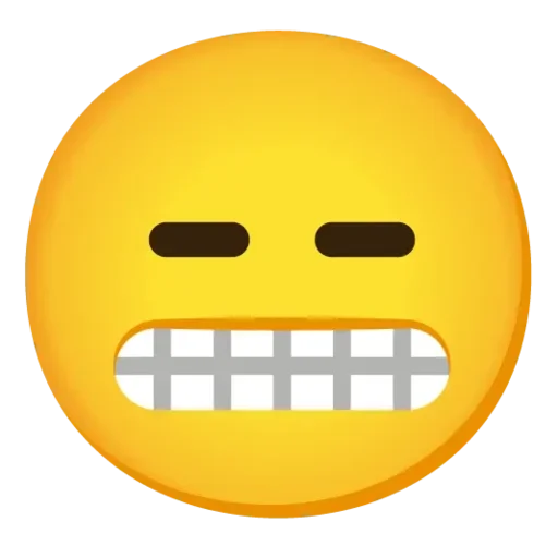 Стикер Telegram «Emojis» 😬