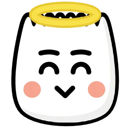 Эмодзи TikTok Emoji  😇