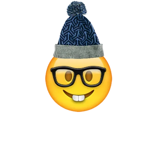 emoji with cute hat emoji 🥺