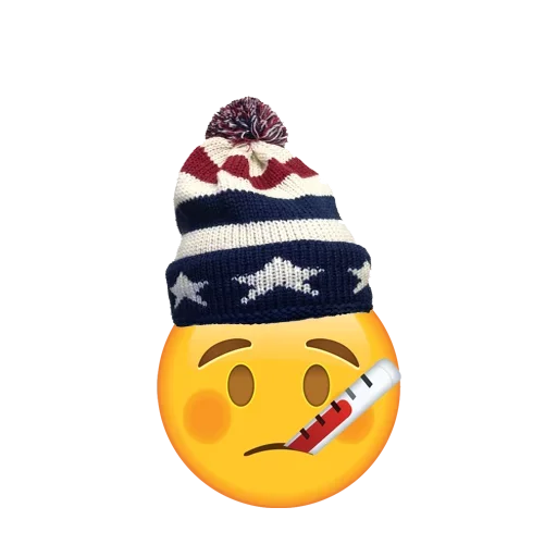 Стікер Telegram «emoji with cute hat» 🤗