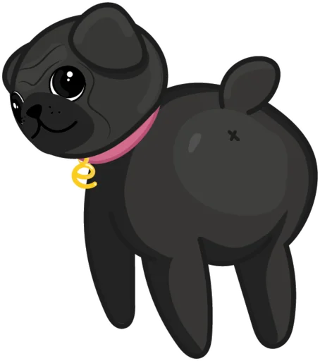 Eva The Pug  emoji 🍑