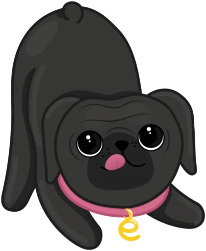 Eva The Pug  emoji 😛