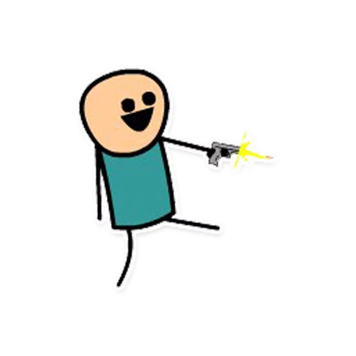 Cyanide and Happiness sticker 🔫
