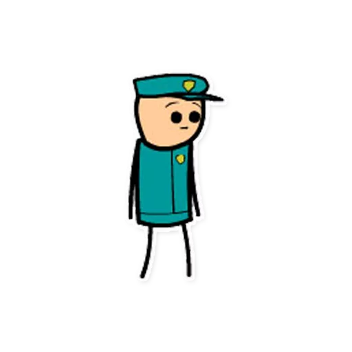 Cyanide and Happiness stiker 👮