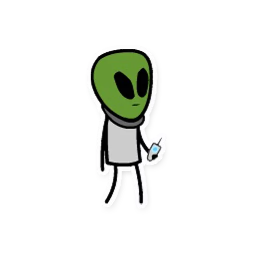 Cyanide and Happiness stiker 👽
