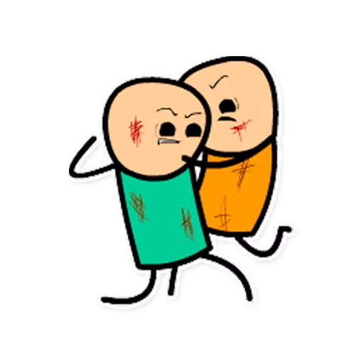 Cyanide and Happiness stiker 👊