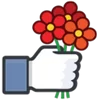 Telegram emoji «Facebook Likes » 🌷