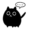 Black cat emoji 💬