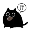 Black cat emoji 😋