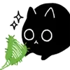 Black cat emoji ✨