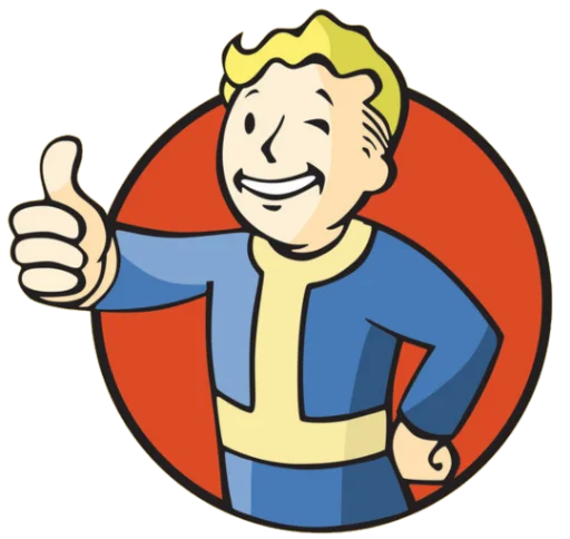 Fallout Vault Boy stiker 👍