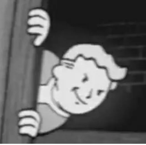Telegram Sticker «Fallout Vault Boy» 🌚