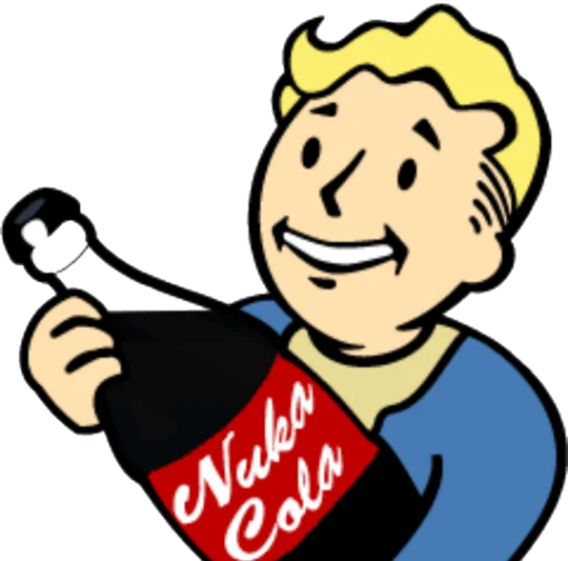 Fallout Vault Boy sticker 🥤