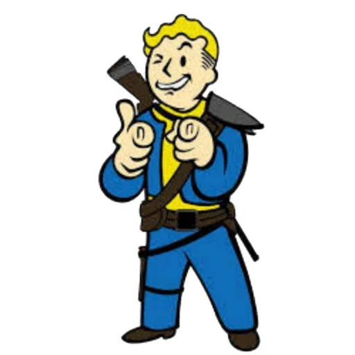 Fallout Vault Boy stiker 😉