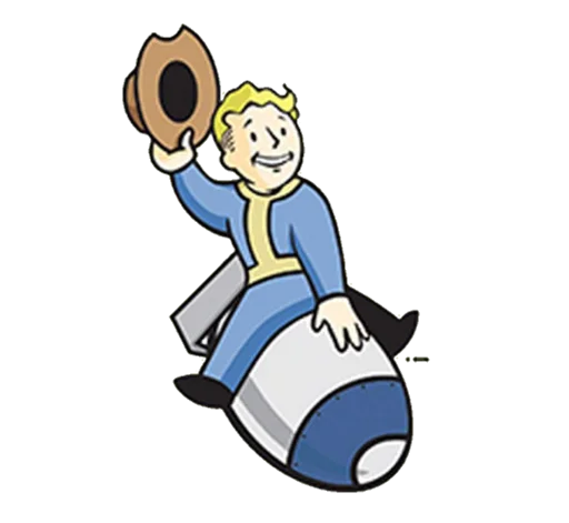 Fallout Vault Boy sticker 🚀