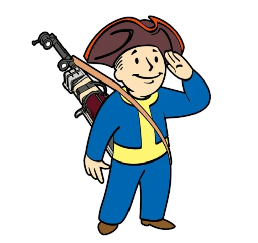 Fallout Vault Boy stiker 🔫