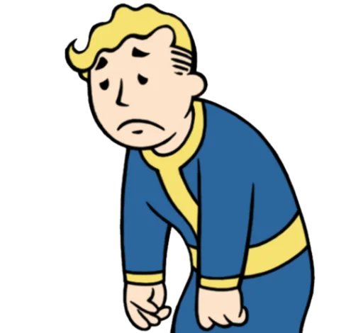 Fallout Vault Boy sticker 😓