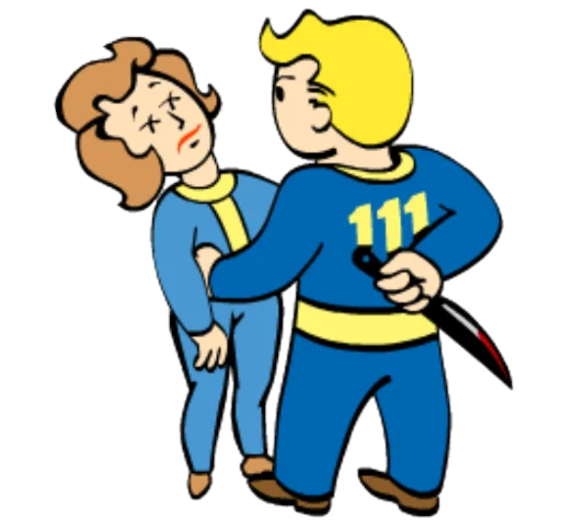 Fallout Vault Boy stiker 🔪
