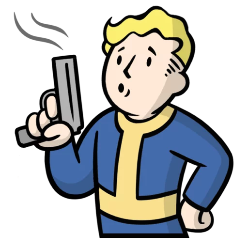Стикер Telegram «Fallout C.H.A.T.» ?