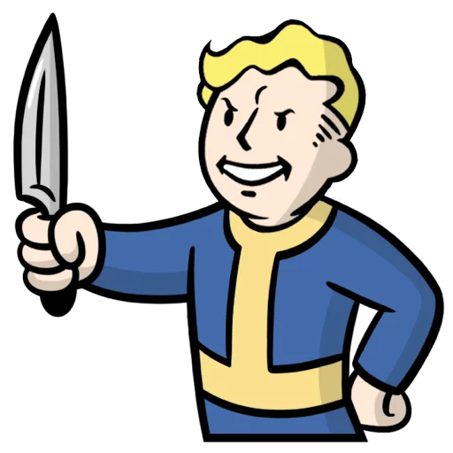 Telegram stiker «Fallout C.H.A.T.» 🔪
