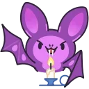 Fang the Bat emoji 😈