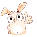 Эмодзи телеграм Fantik Easter Rabbit