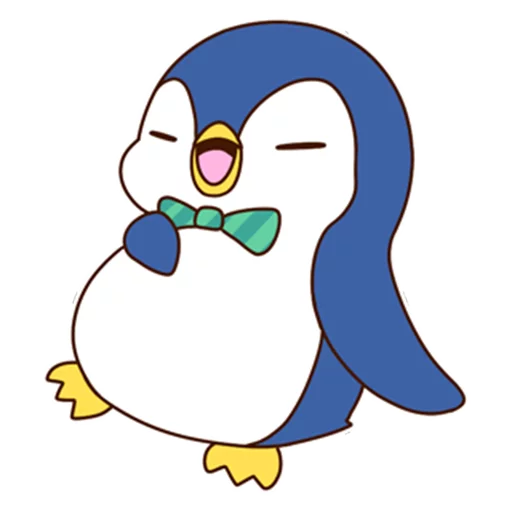 Fashionable penguin emoji 🙂
