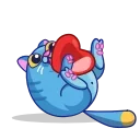 Fat Blue C emoji 😚