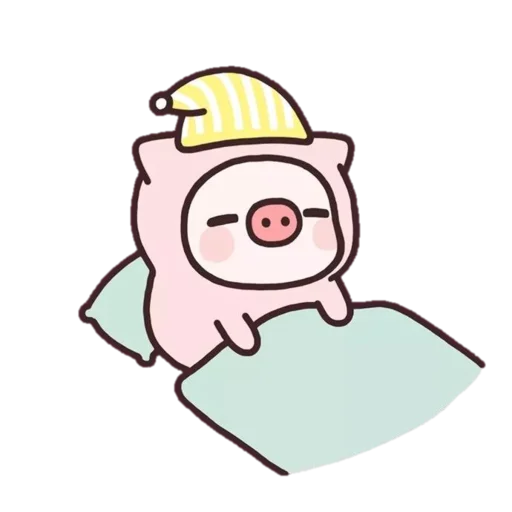 Telegram stiker «Pig» 🛌