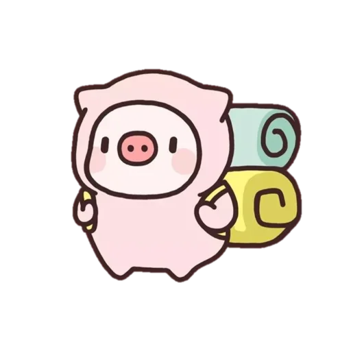 Telegram stiker «Pig» 🎒