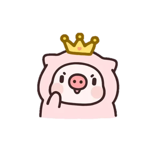 Pig emoji 👑