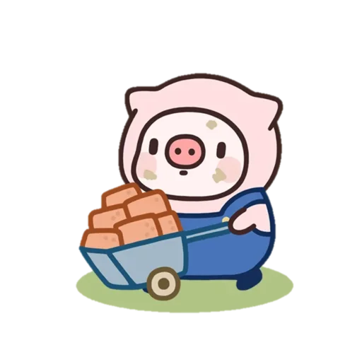 Стикер Telegram «Pig» 🧱