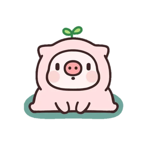 Telegram Sticker «Pig» 🌱