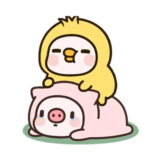 Telegram stiker «Pig» 👯‍♀️