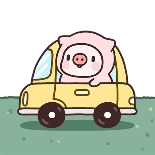 Telegram Sticker «Pig» 🚙