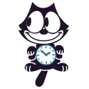 Felix the CAT emoji ⏰