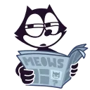 Felix the CAT emoji 😑