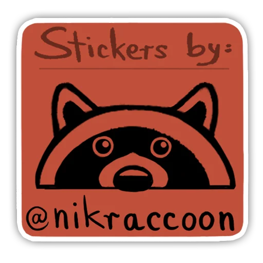 Felix and Nik sticker 🦝