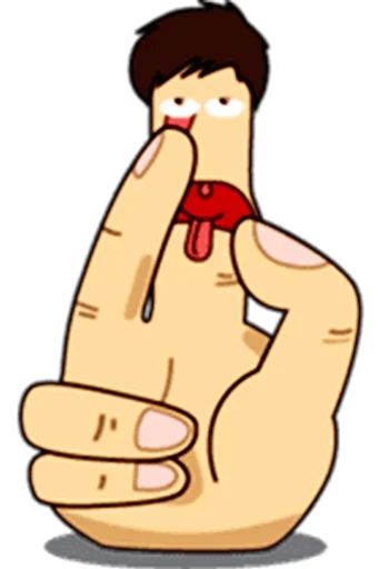 Telegram stiker «Fingers» ☝️