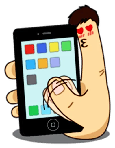 Telegram stiker «Fingers» ☝️